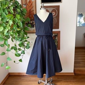 ‘S MaxMara Navy Blue Beaded Evening Dress, Size 10